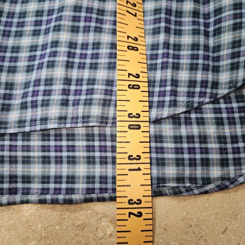 Polo Ralph Lauren Shirt Men XL Blue Plaid Classic Fit Preppy Coastal‎ Holiday